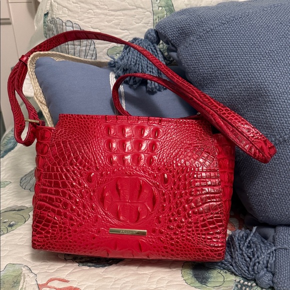 NWOT  BRAHMIN Hiliary Crocodile Embossed Women's leather Bag - Picture 1 of 7